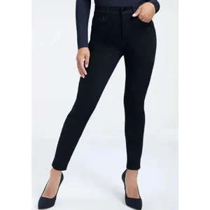 Good American Midrise Black Non Ripped Skinny Jeans Size 2/26 #785 thumbnail 2