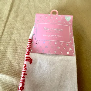 Juicy Couture Cream, Pink and Red Love Crew Socks 6 pairs thumbnail 5