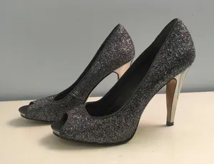 Nine West Sparkly Open Toed Heels‎ thumbnail 1