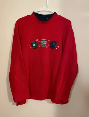 Vintage Fleece Sweater Size M thumbnail 1
