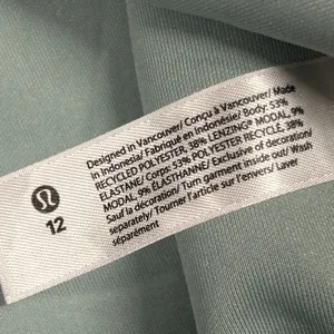 Lululemon Ease of it All V-Neck Midi Dress Womens 12 Softstreme Seafoam Green thumbnail 4