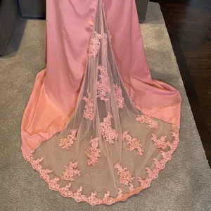Women’s Dusty Pink Full Length Party Formal Dress Small Train Size 14 NWT thumbnail 5