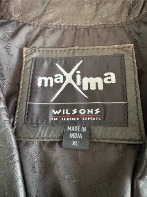 Vintage Maxima Wilson’s Leather Distressed Brown Leather Button-Front Jacket XL thumbnail 6