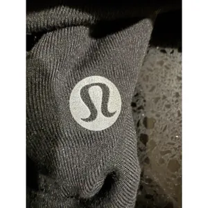 Lululemon Rulu Mock‎ Neck Long Sleeve Black Thumbholes Running Top Size 8 thumbnail 5
