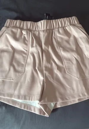 Steve Madden Pink Faux Leather Shorts thumbnail 1