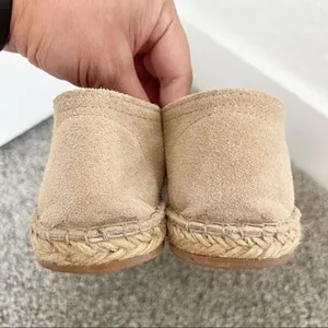 Espadrille Flats Size 38 Tan Suede Tassel Slip On Braided Boho Cottage Vacation‎ thumbnail 4