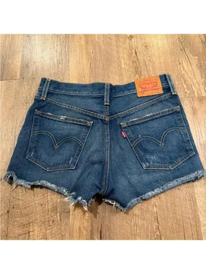 Levi’s 501 Denim Shorts Dark Wash Size 26 thumbnail 3