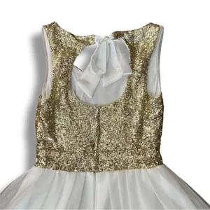Windsor gold sequined tulle cocktail dress size 7 / 8 thumbnail 13