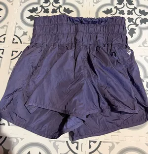 FP Movement Free People The Way Home High Rise Athletic Shorts Purple thumbnail 1
