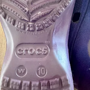 Crocs Classic Platform Clogs Sandals Purple Glitter Women Sz 10 thumbnail 9