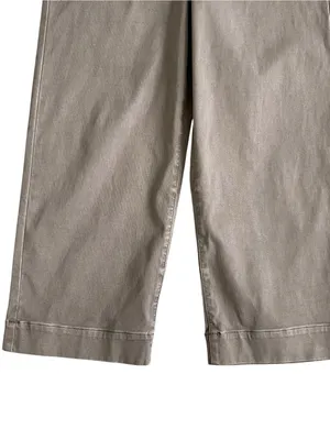 Spanx Stretch Twill Wide Leg Crop Pants Women’s Size M Pull On thumbnail 4