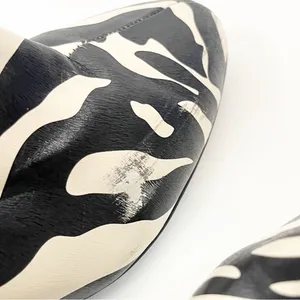 ASOS Designs Faux Leather Zebra Print Side Zip Chunky Heel Chelsea Boots Size 6 thumbnail 12