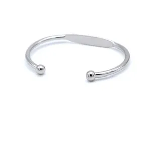 NEW Cuff Bracelet Bangle Bar‎ Rhodium Plated Sterling Silver thumbnail 3