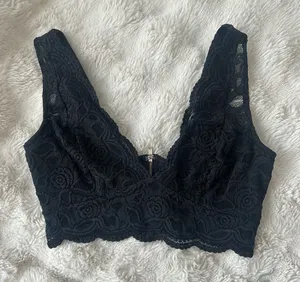 bebe Black Lace Bralette thumbnail 1