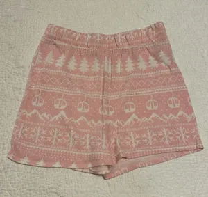 Colsie Pink and White Holiday Christmas Winter PJ Set thumbnail 5