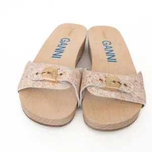 Ganni X Scholl Pescura Heel‎ Wooden Clogs thumbnail 7