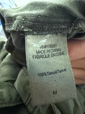New Young Fabulous & Broke Olive Green Cargo Utility Jumpsuit Tencel Size Medium thumbnail 7