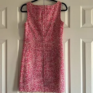 Lily Pulitzer Women’s Daytime Party Pink & Cream Tank Sheath Dress Size 4 thumbnail 4