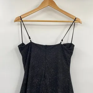 Babyboo Pixie Mini Dress Underwire Bust Glittered Adjustable Black Womens Large thumbnail 9