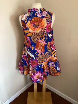 Sugarlips Floral Tiered Sleeveless Mini Dress Size S thumbnail 3