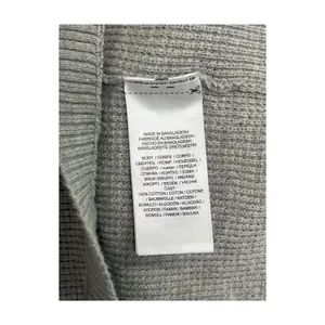 Lauren Ralph Lauren Sweater Womens Medium Gray Hoodie Waffle Knit Preppy Cozy thumbnail 7