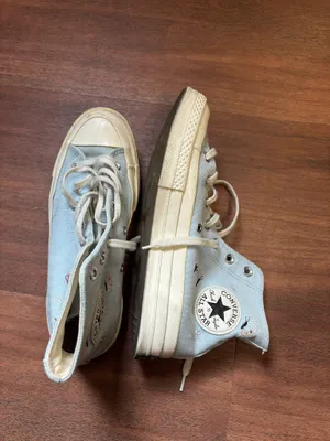 Baby Blue Converse High-Top thumbnail 1