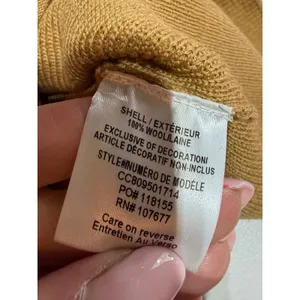 Alice + Olivia Sweater Womens S Tan Wool Gold Hardware Mock‎ Neck Luxury thumbnail 4
