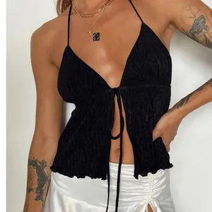 Princess Polly Chantria Top Black size 8 thumbnail 1