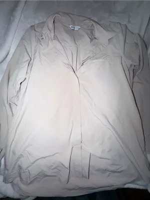 Light Beige Women's Button-Up Shirt thumbnail 1