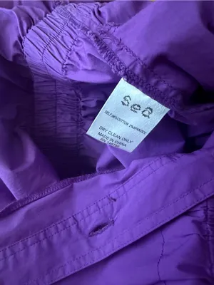 SEA New York Tabitha Purple Jumpsuit Size 00 Game Day Mardi Gras thumbnail 5