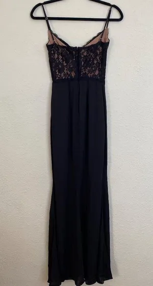 House Of CB 'Cara' Black Corset lace gown Maxi Dress/Size XS NWOT thumbnail 9