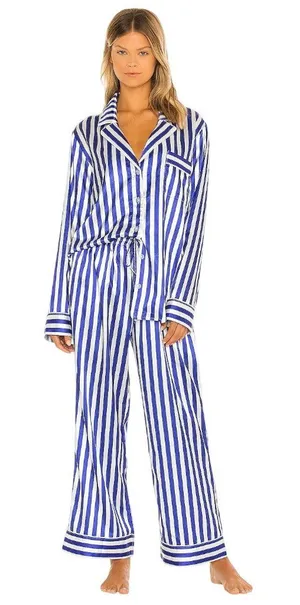 Show Me Your Mumu Classic PJ Set in Blue XSmall Womens Pants 2 piece Pajamas thumbnail 1