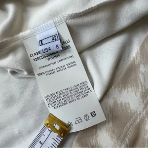 Class Roberto Cavalli Beige Cream Animal Print Dress Size 8 Leopard Short Sleeve thumbnail 7