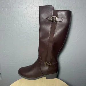 Croft & Barrow Uleen Women's Knee-High Riding Boots, Brown, US 8 thumbnail 3