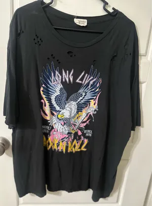 Refined canvas graphic tee Gray Size L thumbnail 1