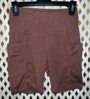 Hippie rose biker shorts with pockets lightweight size M thumbnail 1