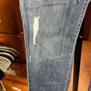 7 For All Mankind Bootcut Jeans Size 28 Distressed Low Rise Medium Wash Denim thumbnail 5