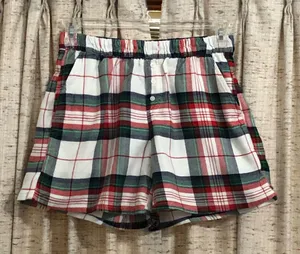 Aerie Plaid Flannel Pajama Boxers thumbnail 1