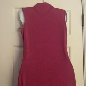 🩷 3/$18 mock neck Sleeveless Pink Midi Dress mauve pink thumbnail 4