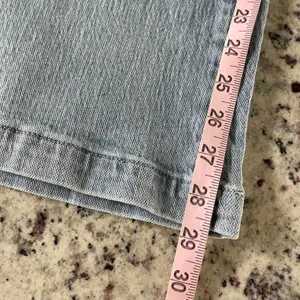 Bohme Wide Leg Jeans Womens‎ 30 Light Wash Pinstripe Patch Utility FL2112HR-BH thumbnail 9