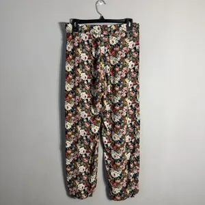 Show Me Your Mumu Floral Wide Leg Jogger Pants Women's Large Boho Festival Twee thumbnail 4