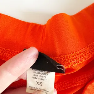Hooters Girl Womens Low Rise Orange Stretch Uniform Retro‎ Cheeky Shorts Size XS thumbnail 4