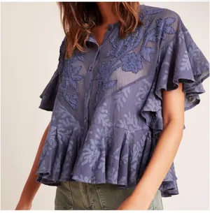 Anthropologie beaded top  thumbnail 1