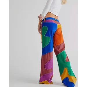 Free People We The Free Fabulous Funky Colorful Supernova Cord Pants Size 25 thumbnail 3