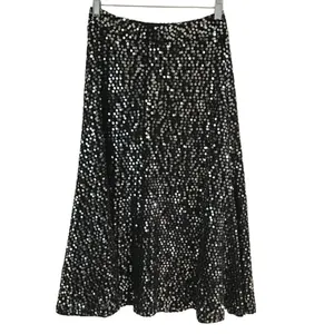 Lulu’s black sequin midi skirt Women’s XS NEW‎ thumbnail 6