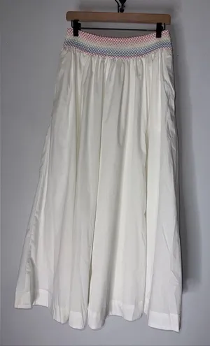 nwt abercrombie and‎ fitch For The Trevor Project White Cotton Maxi Skirt M Tall thumbnail 1