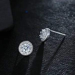 CZ cubic zirconia stud earrings for men women thumbnail 3