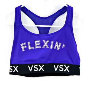 Victoria's Secret Sport Flexin' Purple/Black Bralette Racerback MEDIUM thumbnail 2