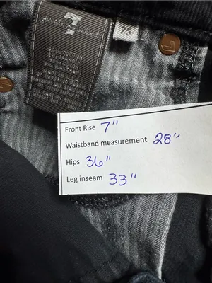 7 For All Mankind Black Boot Cut Corduroy Jeans 25 XS Preppy Minimalist Boho thumbnail 8