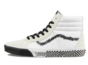Vans SK8 Hi Reissue DIY Black/True White Unisex Skate Shoes Size 5 (M) 6½ (W) thumbnail 2